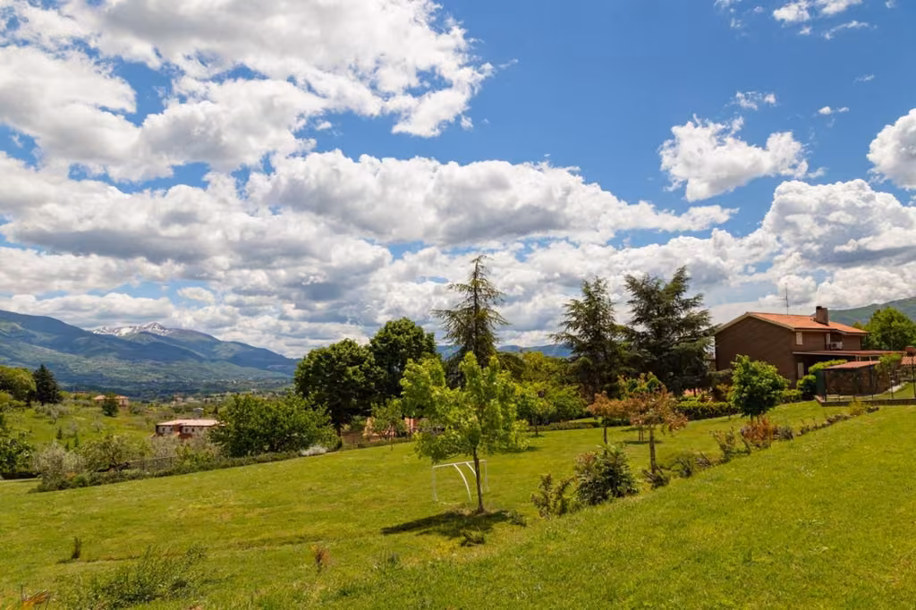 Panorama sulla valle intorno all’agriturismo