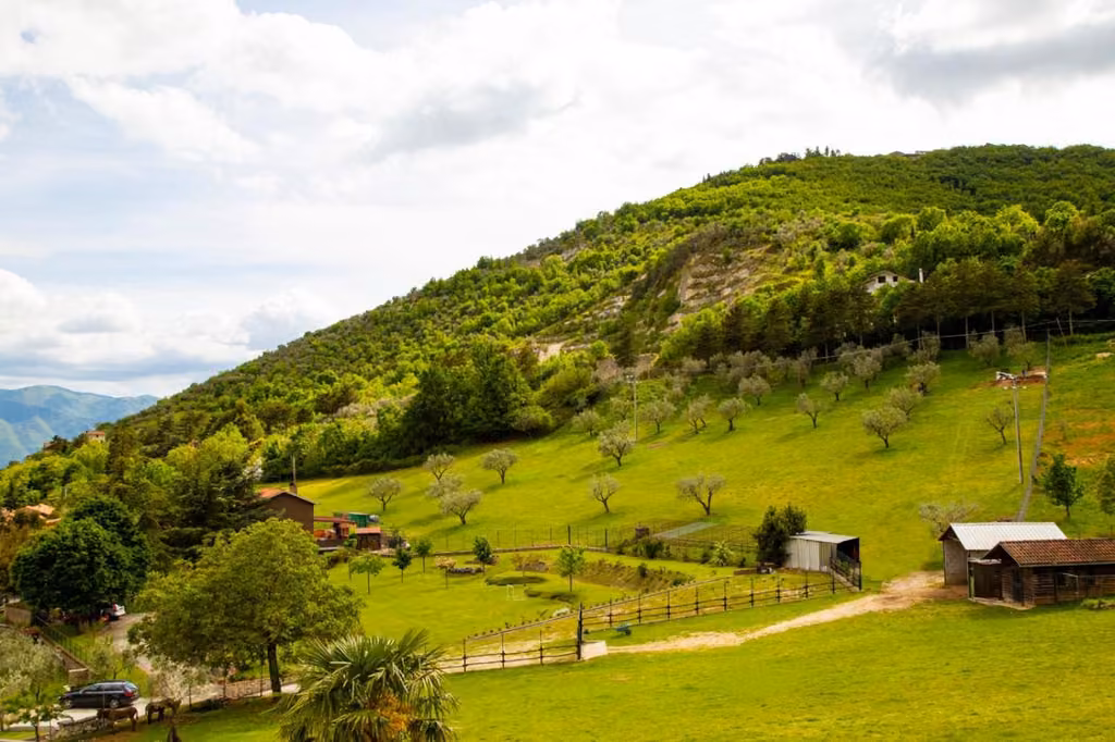 Veduta delle montagne del Parco Nazionale d’Abruzzo