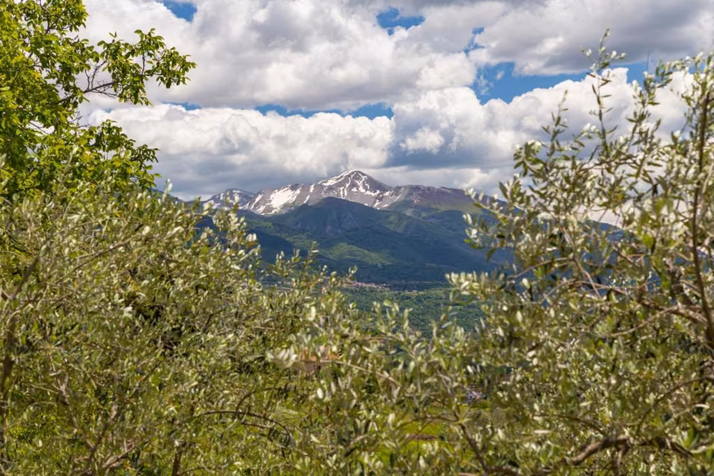 Paesaggio di montagna nei dintorni di Alvito
